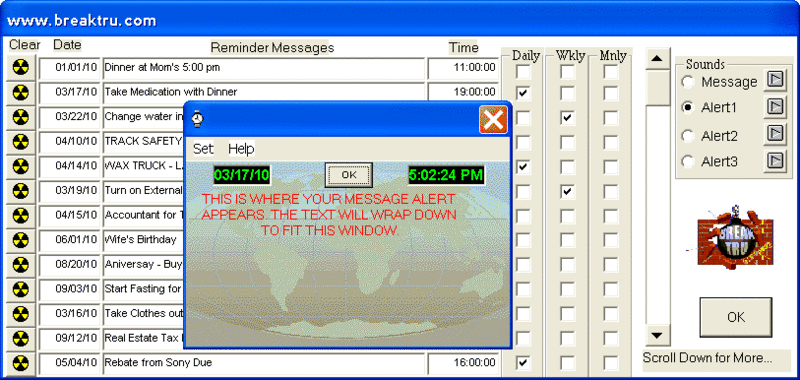 Remind! Screenshot